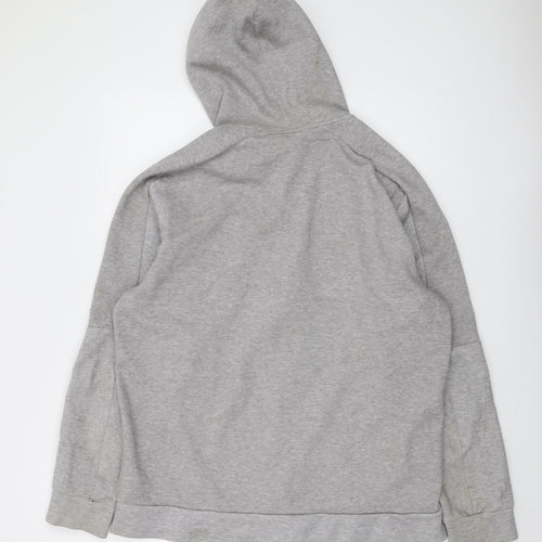 adidas Mens Grey Cotton Full Zip Hoodie Size L