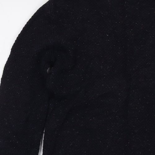 Fat Face Womens Blue V-Neck Cotton Cardigan Jumper Size 6