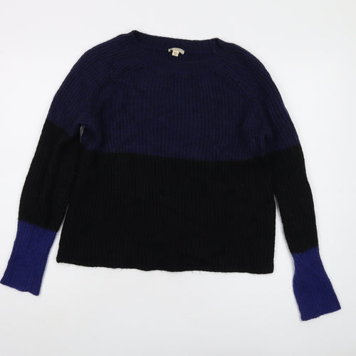 Gap Womens Blue Roll Neck Mohair Pullover Jumper Size 2XS