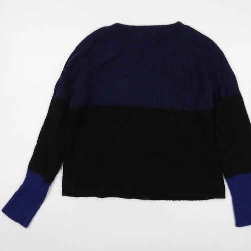 Gap Womens Blue Roll Neck Mohair Pullover Jumper Size 2XS