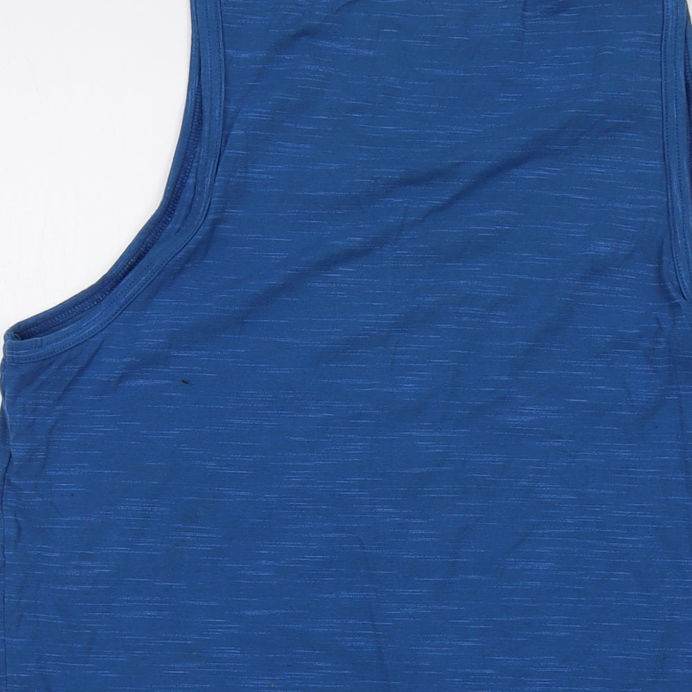 Under armour Mens Blue Cotton T-Shirt Size M Round Neck