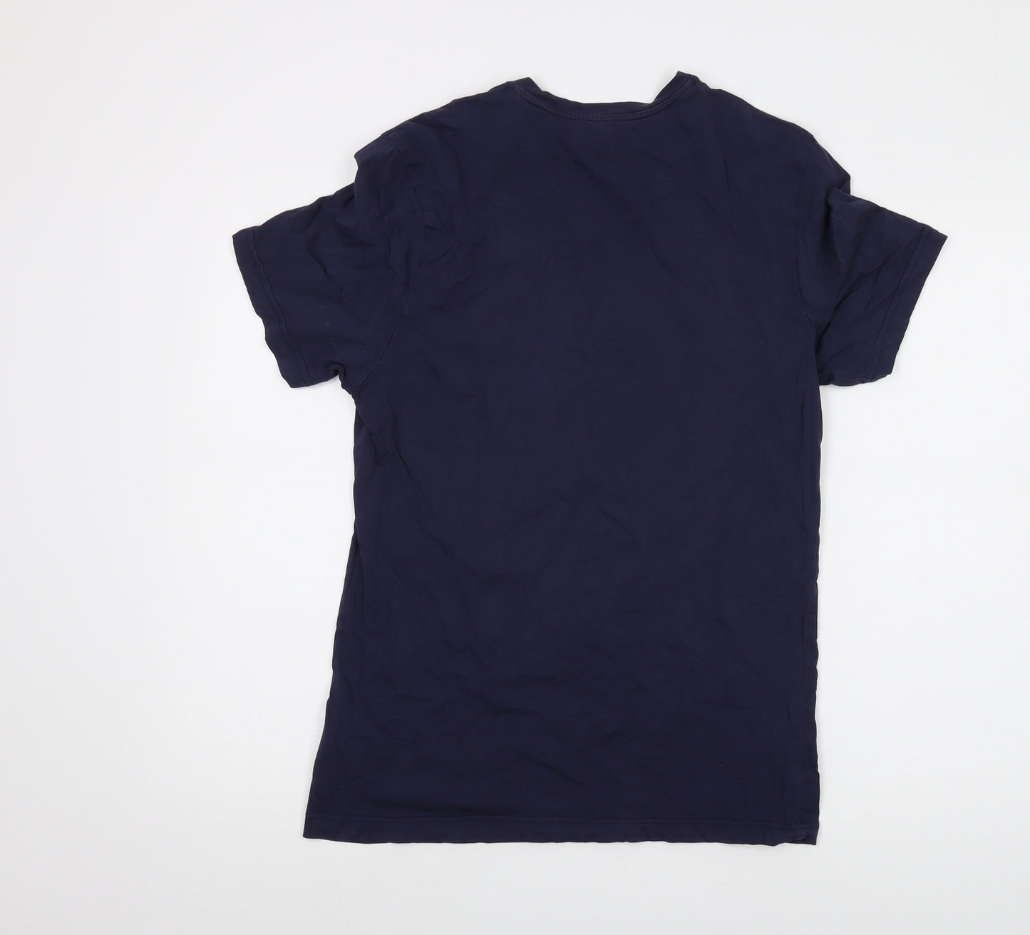 Reebok Mens Blue Cotton T-Shirt Size M Crew Neck