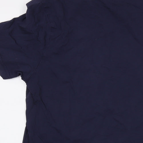 Reebok Mens Blue Cotton T-Shirt Size M Crew Neck