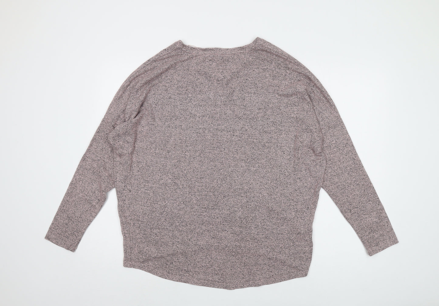 Soyaconcept Womens Pink Round Neck Viscose Pullover Jumper Size M