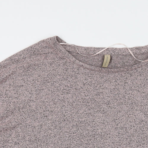 Soyaconcept Womens Pink Round Neck Viscose Pullover Jumper Size M
