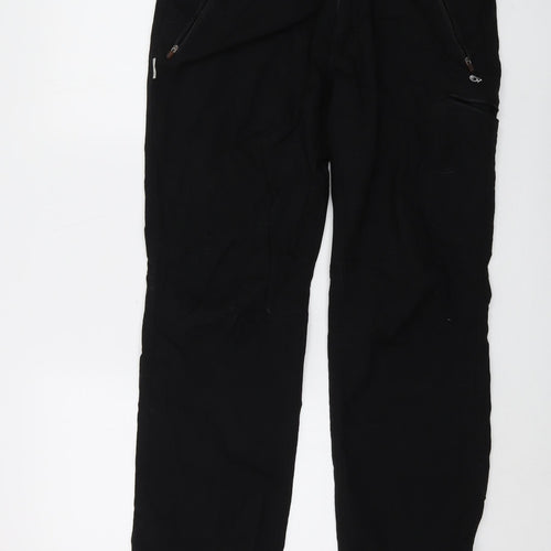 Craghoppers Mens Black Polyamide Cargo Trousers Size 34 in L30 in Regular Button