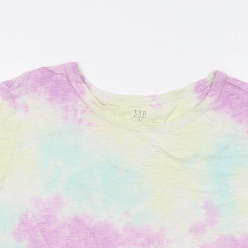 Gap Womens Multicoloured Cotton Basic T-Shirt Size S Crew Neck