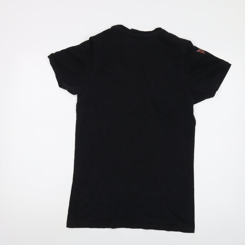 Sneaker Freak Mens Black Cotton T-Shirt Size M Crew Neck