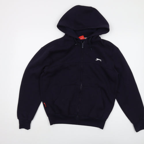 Slazenger Mens Blue Polyester Full Zip Hoodie Size XS