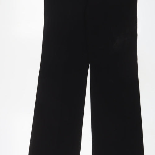 Kookai Womens Black Polyester Trousers Size 14 L35 in Regular Zip - Sequins