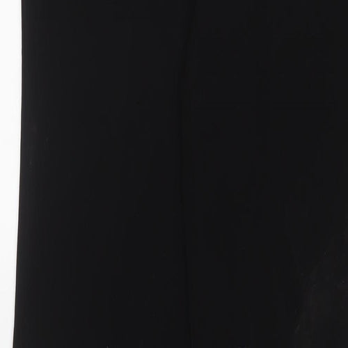 Kookai Womens Black Polyester Trousers Size 14 L35 in Regular Zip - Sequins