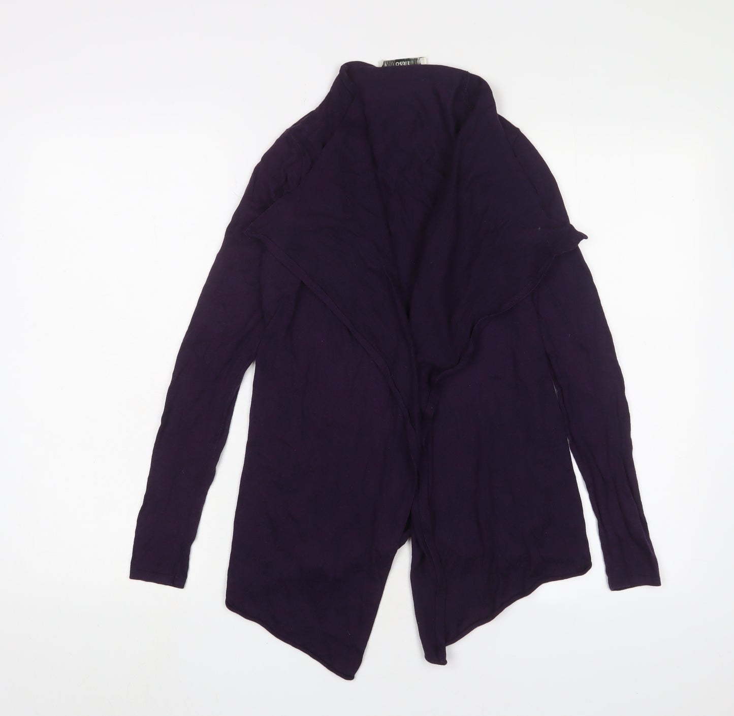 Oasis Womens Purple V-Neck Viscose Cardigan Jumper Size XS - Open