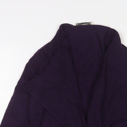 Oasis Womens Purple V-Neck Viscose Cardigan Jumper Size XS - Open