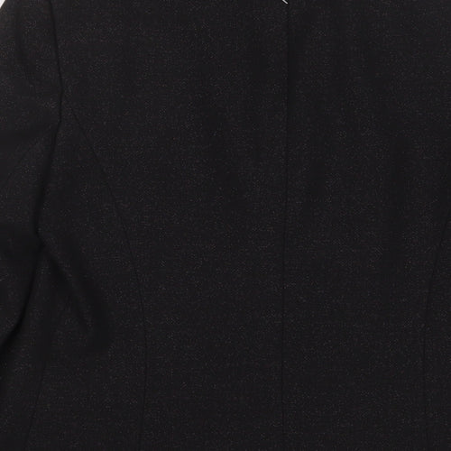 Principles Womens Black Jacket Blazer Size 12 Button