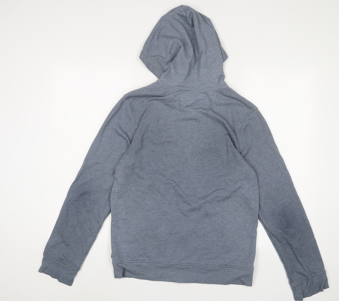 Topman Mens Blue Cotton Full Zip Hoodie Size XS - Pockets