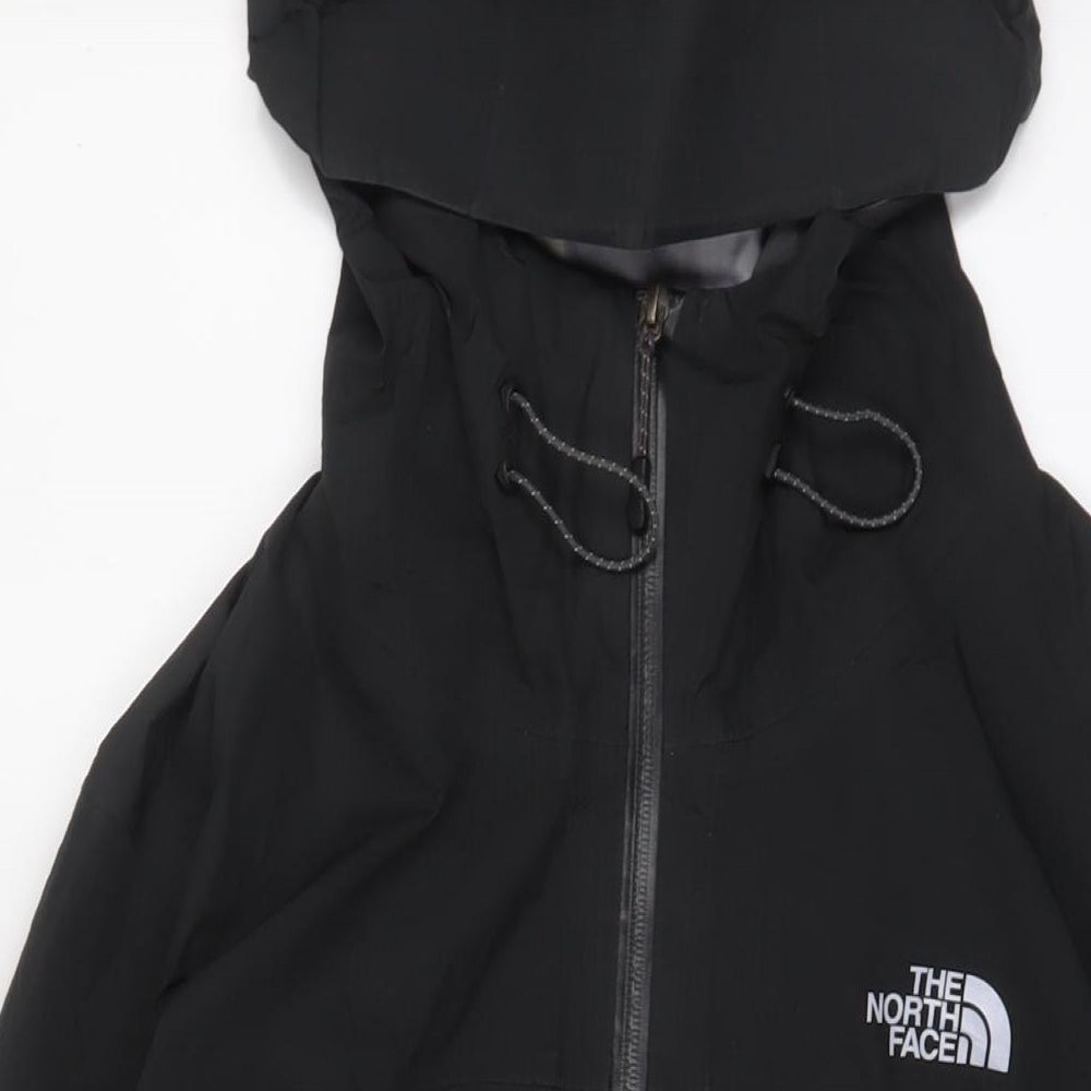 The North Face Mens Black Jacket Size L Zip - Logo