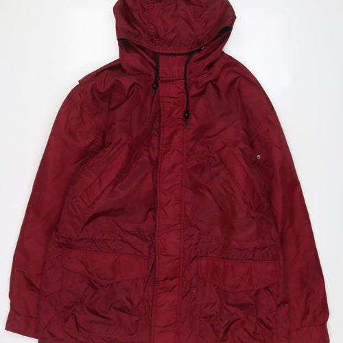 Eagles Ridge Mens Red Jacket Size M Zip - Pockets