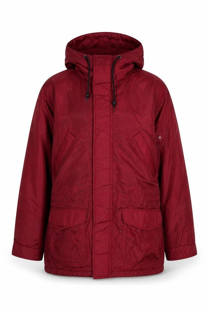 Front view of Eagles Ridge men’s red jacket, size M, zip - pockets