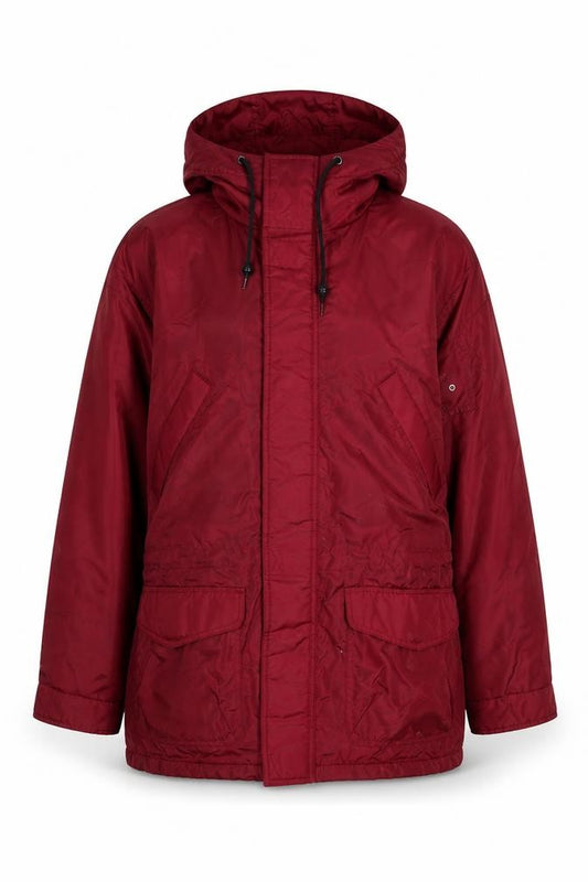 Front view of Eagles Ridge men’s red jacket, size M, zip - pockets