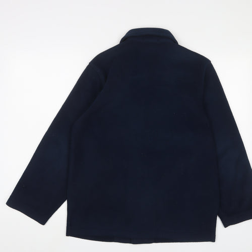 Giordano Mens Blue Polyester Pullover Sweatshirt Size XS - Button up