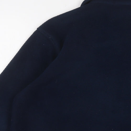 Giordano Mens Blue Polyester Pullover Sweatshirt Size XS - Button up