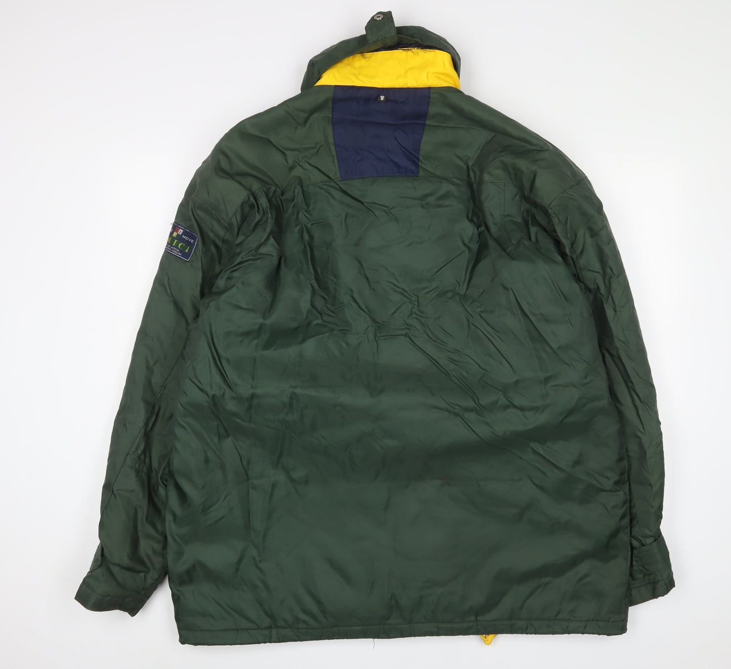 AMICA Mens Green Jacket Size L Zip - Pockets