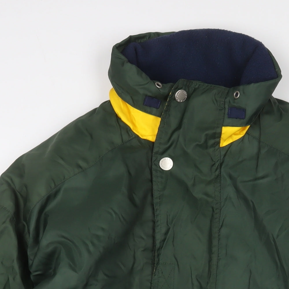 AMICA Mens Green Jacket Size L Zip - Pockets