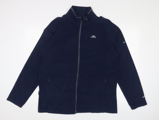 Trespass Mens Blue Jacket Size L Zip - Zip Pockets