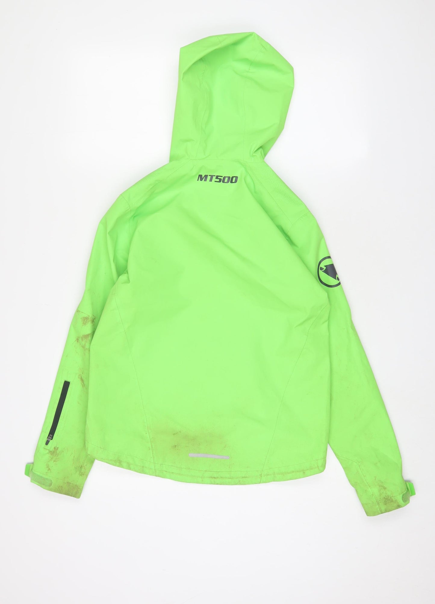 Endura Boys Green Jacket Size 11-12 Years Zip - Logo