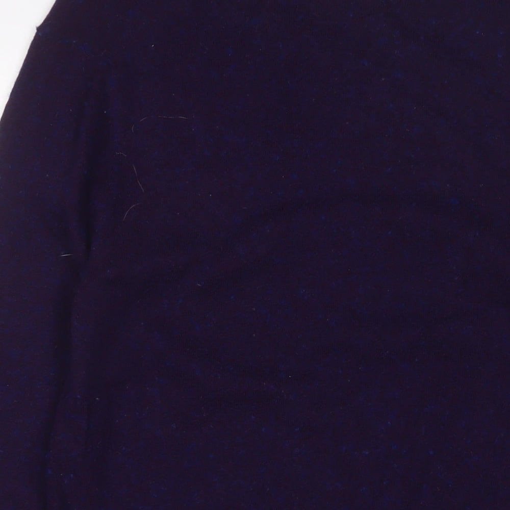 Howick Tailored Mens Purple V-Neck Wool Pullover Jumper Size S Long Sleeve