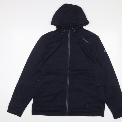 Craghoppers Mens Blue Jacket Size L Zip - Logo