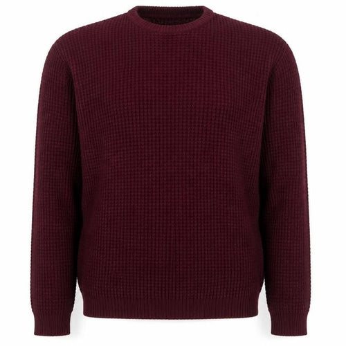 Brave Soul Mens Red Crew Neck Acrylic Pullover Jumper Size M Long Sleeve