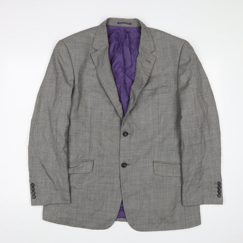 Skopes Mens Grey Polyester Jacket Suit Jacket Size 44 Regular