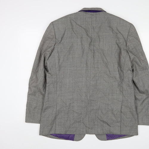 Skopes Mens Grey Polyester Jacket Suit Jacket Size 44 Regular