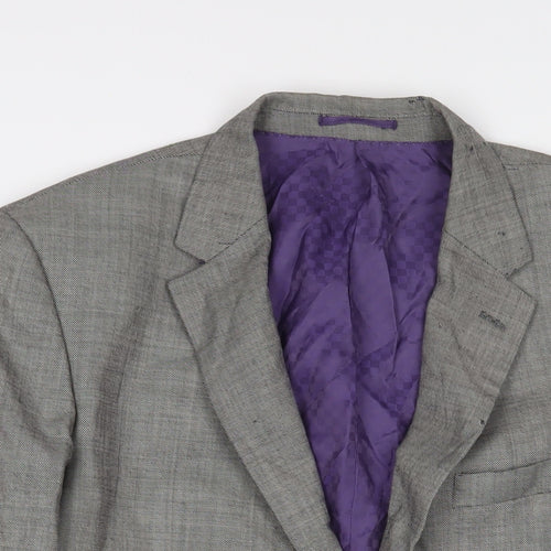 Skopes Mens Grey Polyester Jacket Suit Jacket Size 44 Regular