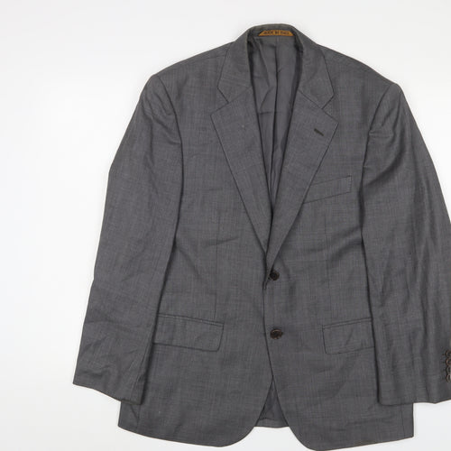 Marks and Spencer Mens Grey Wool Jacket Suit Jacket Size 38 Regular