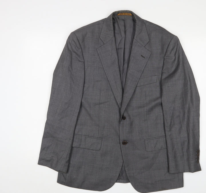 Marks and Spencer Mens Grey Wool Jacket Suit Jacket Size 38 Regular