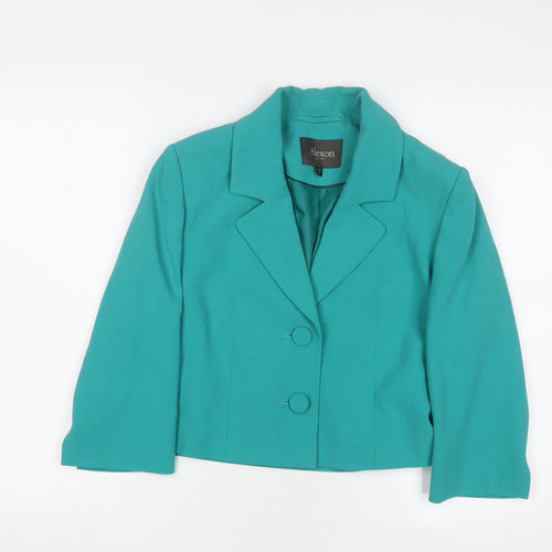 Alexon Womens Blue Jacket Blazer Size 10 Button