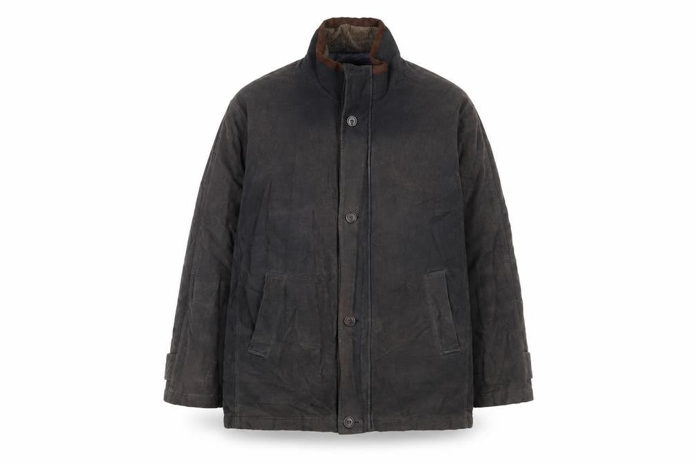 EWM Mens Grey Jacket Coat Size L Zip - Pockets