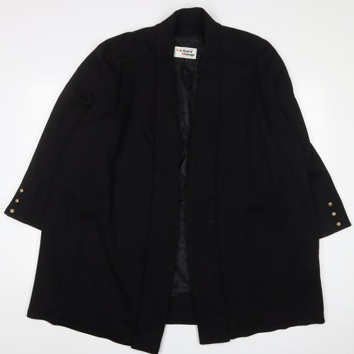 Richard Stump Womens Black Jacket Size 16 Button - Open
