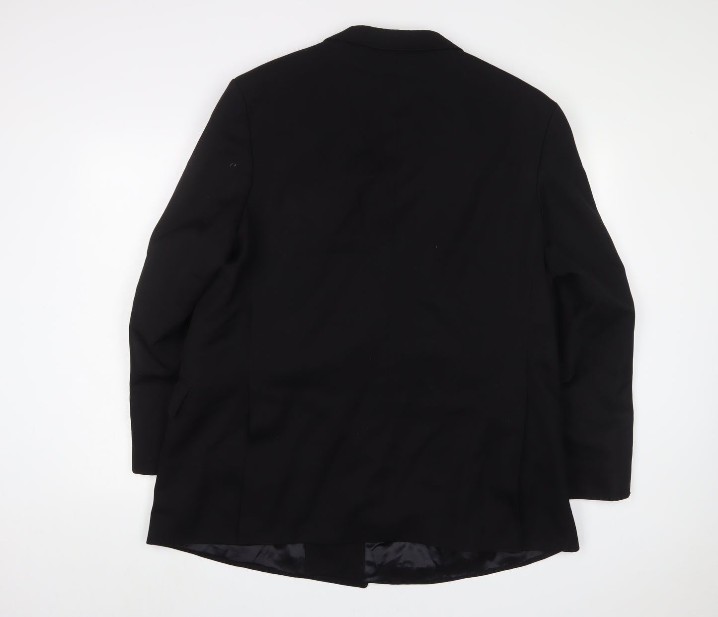Carl Stuart Mens Black Polyester Jacket Suit Jacket Size 44 Regular
