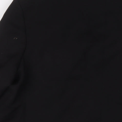 Carl Stuart Mens Black Polyester Jacket Suit Jacket Size 44 Regular