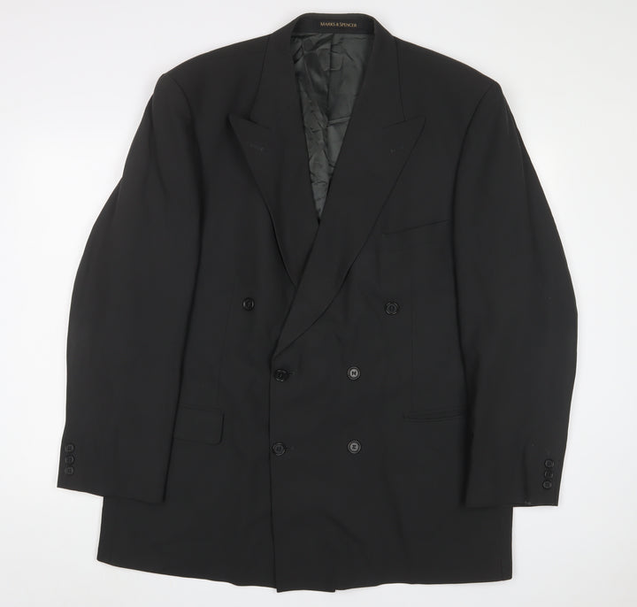 Marks and Spencer Mens Grey Wool Jacket Suit Jacket Size 46 Regular