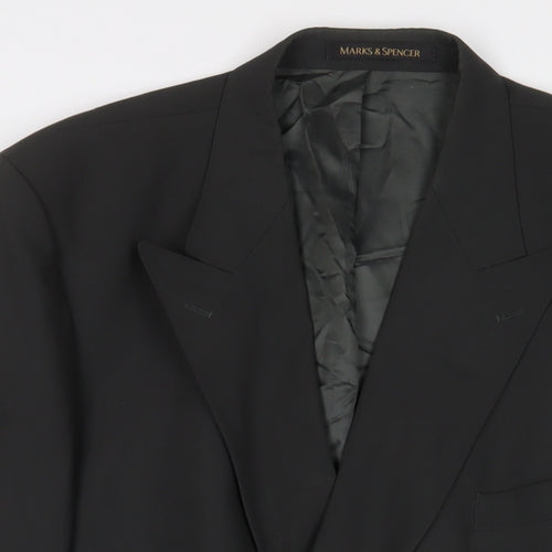 Marks and Spencer Mens Grey Wool Jacket Suit Jacket Size 46 Regular