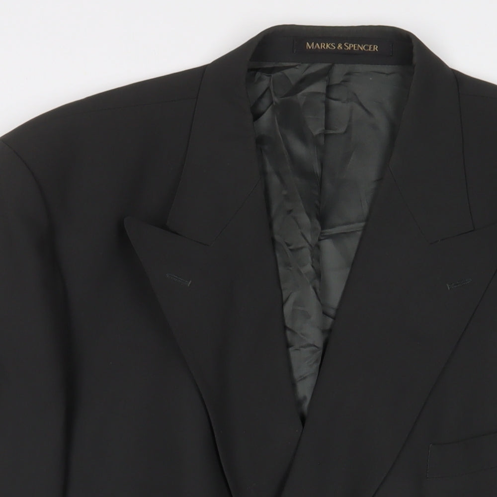 Marks and Spencer Mens Grey Wool Jacket Suit Jacket Size 46 Regular