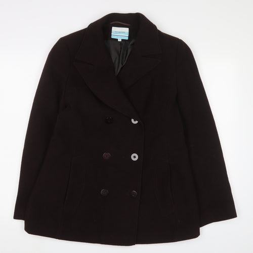 Outerlayer Womens Brown Jacket Size 14 Button