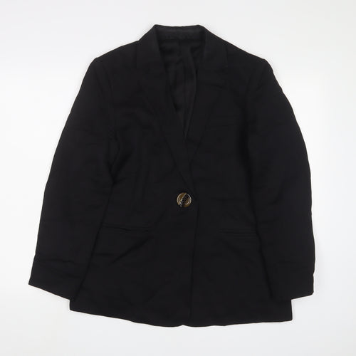 & Other Stories Womens Black Jacket Blazer Size 12 Button