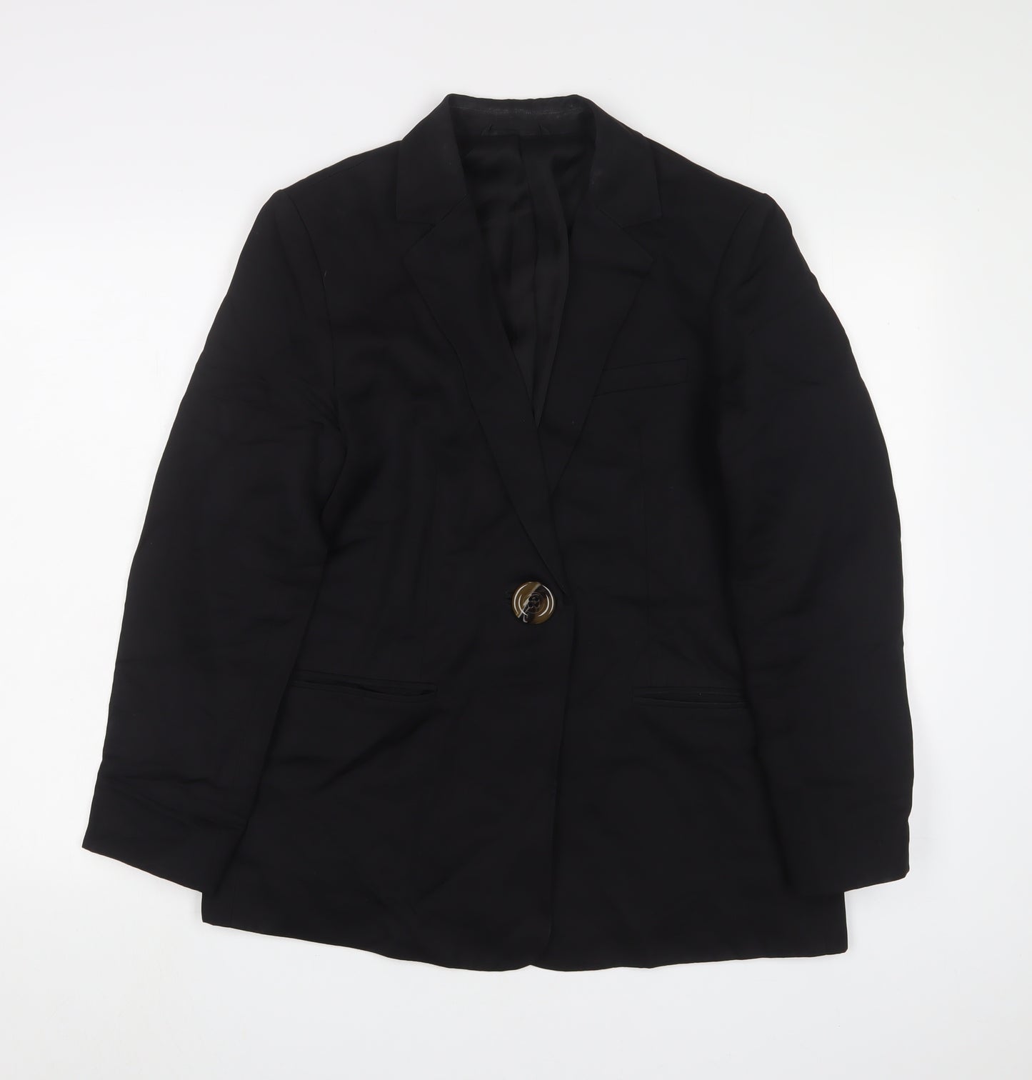 & Other Stories Womens Black Jacket Blazer Size 12 Button