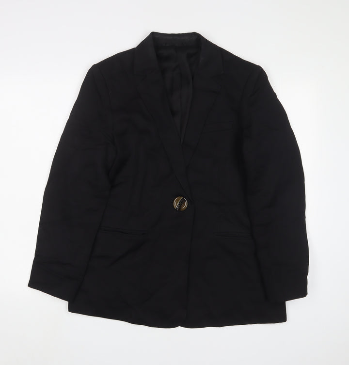 & Other Stories Womens Black Jacket Blazer Size 12 Button