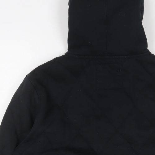 Zoo York Mens Black Cotton Full Zip Hoodie Size M - Embroidered